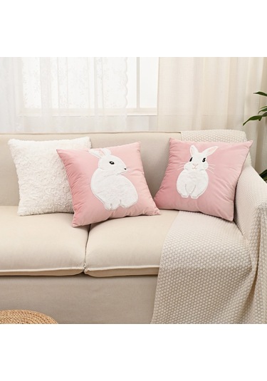 Küçük Taze Nakış,işlemeli Paskalya Elemanları, Oturma Odası Ve Yatak Odası İçin Yeni Yastıklar, Paskalya Dekorasyonu, Paskalya Yastık Kılıfları, 17,7 17,7 İnç, 1 Adet Diğer