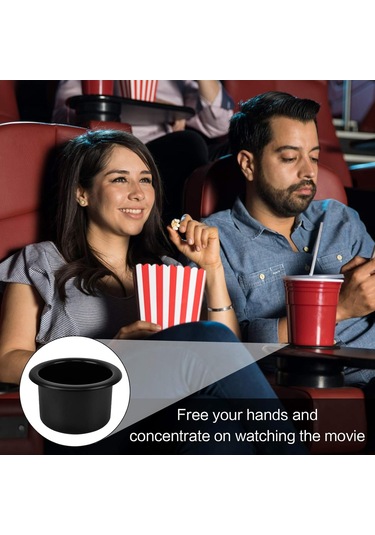 X İç Çap: 8,5 Cm Plastik Bardaklık, İçeceklik, Siyah Evrensel Araba, Tekne, Kanepe, Deniz Motoru Yat İçin