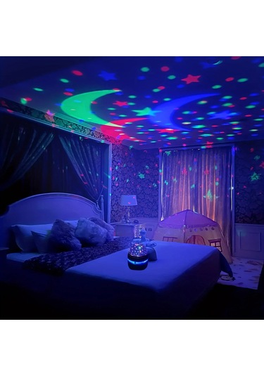 Conventions1 Led Yıldızlı Gökyüzü Gece Işıkları Usb Dönen