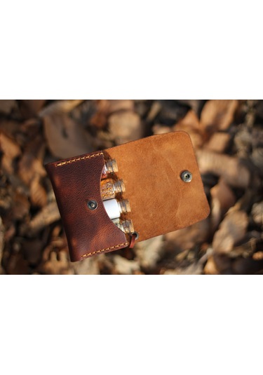 Kişiye İsme Özel Maia Kamp Outdoor Deri Baharatlık Tobacco Çok Renkli