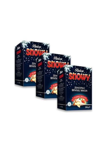 Balen SNOWY Zencefilli Anadolu Kış Macunu 230 gr x 3 Adet