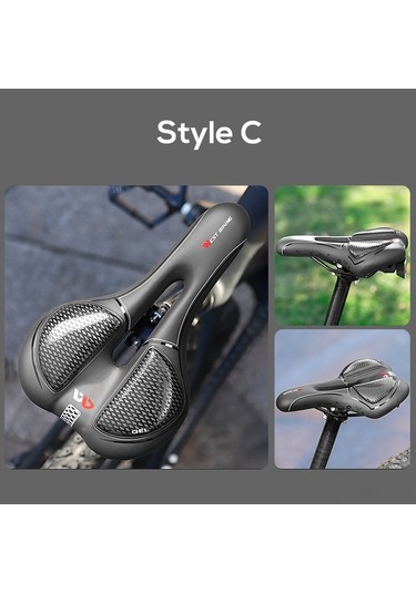 Dancemonkey Erkek Kadın Bisiklet Yastığı - Mtb Yol Bisikletleri İçin Konforlu Pu Deri, Çok Renkli Çok Renkli