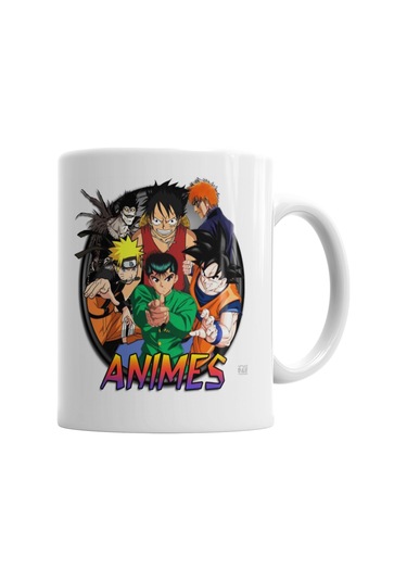 Animes Kupa Bardak Porselen Karışık