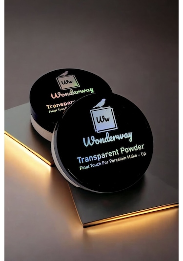 Wonderway Yoğun Kapatıcı Porselen Fondöten & Transparan Pudra Set 02 Buğday Ten Sünger + Göz Kalemi