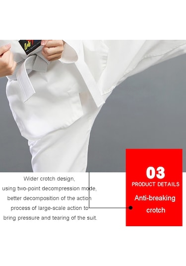 Sones Çocuk Yetişkin Pamuklu Erkek Ve Kadın Tekvando Giyim Eğitim Üniformaları Artı Bar Kırmızı