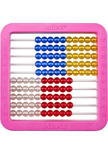 Brons Lüks Mishap Plastik Abaküs Pembe