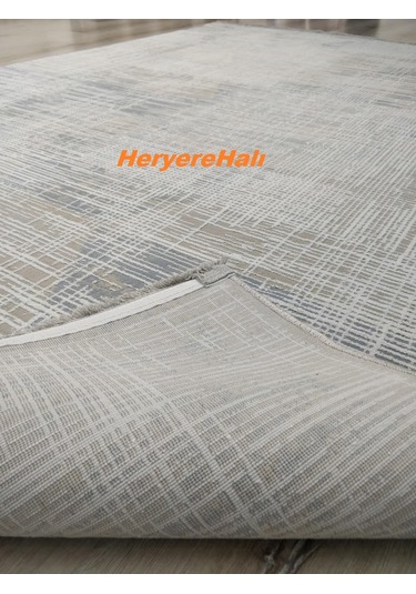 Modena Mdn 02 Cream Blue Şık Ve Modern Sıkı Dokuma Hav Toz Vermez