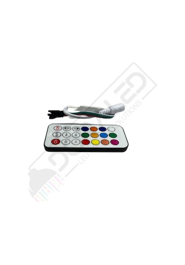 Sp104e Ws2811-ws2812 Volt Argb Pixel Kontrol Devresi 21 Tuşlu Rf Kumandalı Magic Led