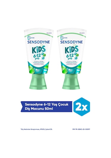 Promine 6 +Yaş Çocuk Diş Macunu 50ml - Bubble Gum Aromalı X 2 Adet