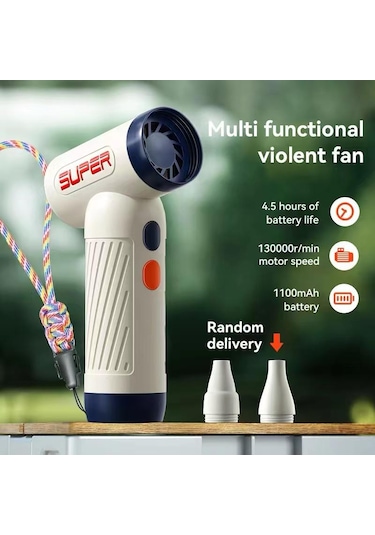 Inovaxis Mini Turbo Jet Fan Üfleyici Bahçe Mangal Araba Kurulama
