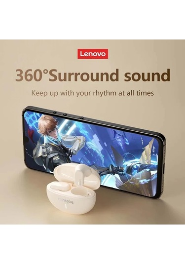 Lenovo Lp19 Bluetooth Kulaklık Tws Hıfı Kablosuz Kulak Içi Kulaklık Spor Kul Lp19 Beige