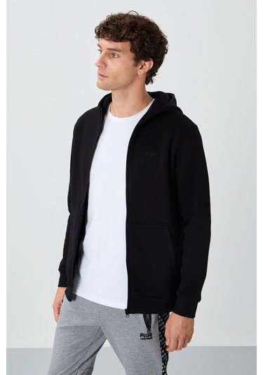 Tommy Life Hector Siyah Şardonlu Erkek Sweatshirt - 88139 Siyah