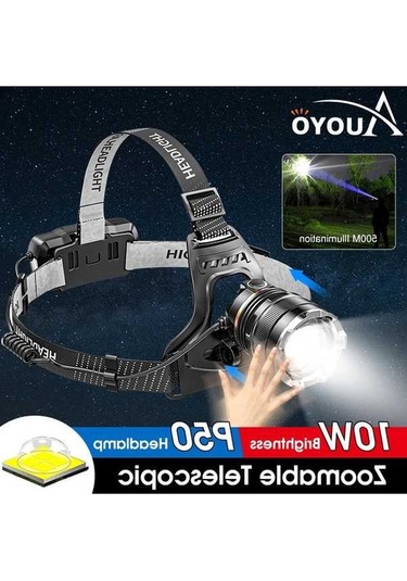 Ulzyvf Yakınlaştırma Uzaktan Usb Tutma Su Siyah Şarjı P50 Özellikli Mekan Lazer Işık Işık Işığı Ipx6 İndüksiyon İndüksiyon Güçlü Geçirmez Gece Far Far Far Dış Çalışma Balık Auoyo Akıllı Jt Siyah