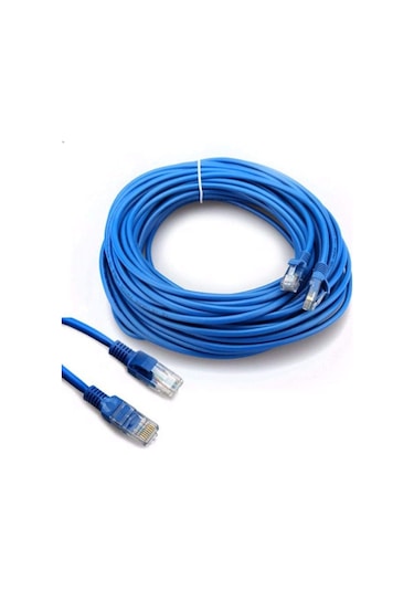 CAT 6 KABLOSU ETHERNET 15 METRE İNTERNET MODEM LAN RJ45 UÇ