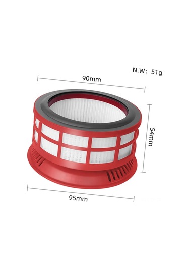 Teltree Roborock H7 Taşınabilir Kablosuz Süpürge İçin Yedek Hepa Filtre Seti - 2 Adet Arka Filtre