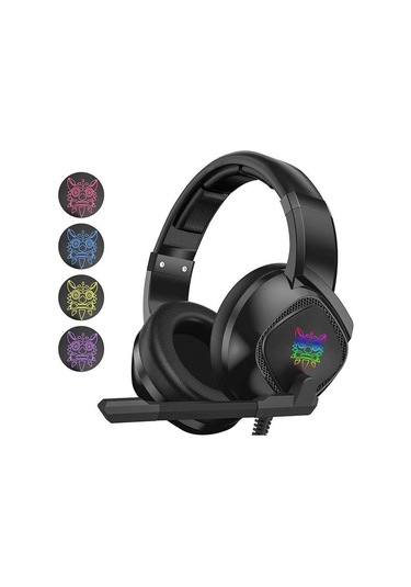 Canpay​ Onikuma K19 RGB 3.5MM Kablolu Kulak Üstü Oyuncu Kulaklığı