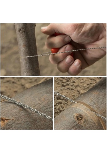 Tenfowee 70cm Çelik Tel Kampanya Hayatta Kalma Testere, Pp Kollü Mini Cep Tipi, Su Bitkileri Ve Genel Kullanım İçin, Hafif Taşınabilir Çok Renkli