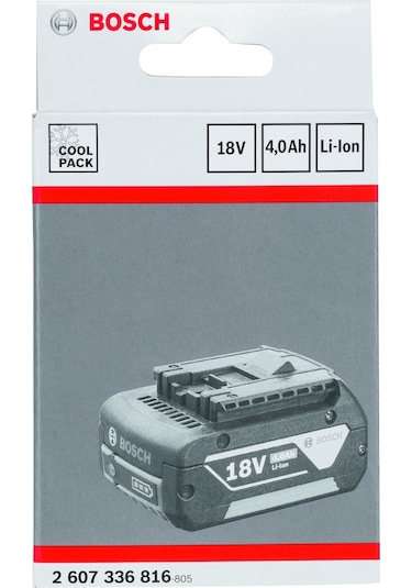 Bosch 18 V 4.0 Ah Mw-C Li-Ion Akü 2607336724
