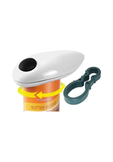 Moveevo Otomatik Pervane Kapağı Açıcı, Pil İle Çalışır, Eldivenli Kenar, Mıknatıslı Kapağı Toplar, Yaşlılar Ve Şefler İçin Pratik Açıcı Diğer