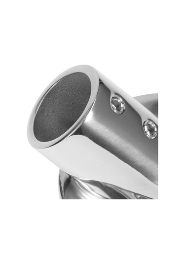 Lemestar 45 Derece Gümüş 316 Paslanmaz Çelik Yuvarlak Boru Tabanı - Deniz Tipi, Paslanmaz, Kolay Kurulum, 25mm