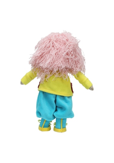 E38 El İşçiliği Pembe Saçlı Kız Dekor Bebek 32 Cm - 6235