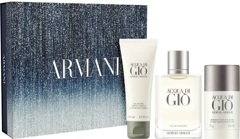 Giorgio Armani Acqua Di Gio Homme Edt 100 Ml + Shower Gel 75 Ml + Deostick 75 Ml 3614274692648 Diğer
