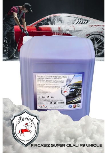 Fırçasız Cilalı Oto Yıkama Şampuanı F9 Unique 20 L
