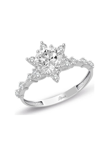 Tektaş Lotus Çiçeği Modeli Altın Yüzük