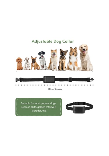 Lemestar Köpekler İçin Siyah Abs Kordonlu Alıcılı Kuruşluk, Elektronik Çit Uyumlu, H45288 Ek Parçası, 60cm Uzunluk