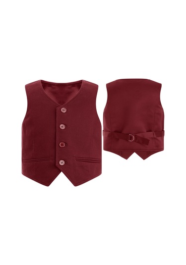 Bordo Çocuk Boys Beyler Düz Renk Yelek V Yaka Düğme Aşağı Geri Askı Sivri Yelek Parti Sahne Performansı Bordo Bordo Çocuk Boys Beyler Düz Renk Yelek V Yaka Düğme Aşağı Geri Askı Sivri Yelek Parti Sahne Performansı Bordo