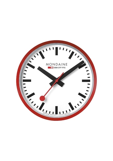 A990.clock.11sbc Mondaine Duvar Saati Metalik