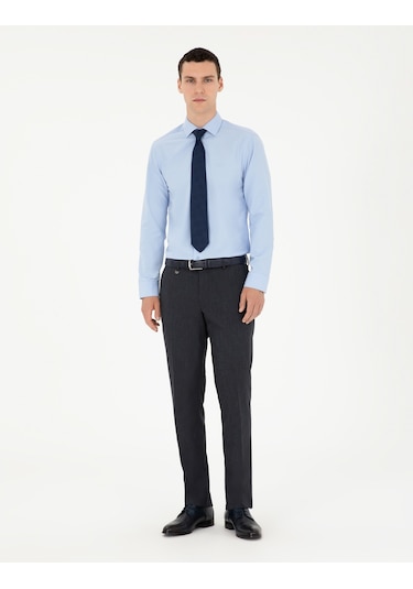Pierre Cardin Erkek Mavi Gömlek Basic 50285562-vr036 Mavi