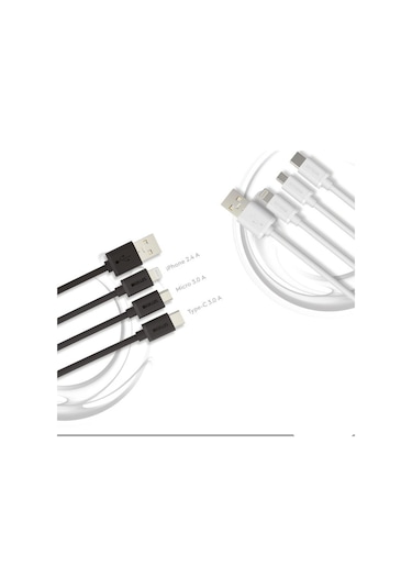 Simex SPK-02 Universal Type -C Stream Data Kablosu Beyaz 1.2 M