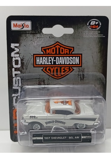 Maisto H.d 1:64 Ölçek 1957 Chevrolet Bel Air Metal Araba 7 Cm