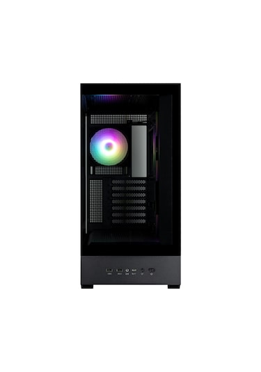 Zalman P40 Ds Black Atx Mıd Tower Sıyah Kasa 2 X Usb 3.0, 1 X Usb Type-c,1 X Mikrofon, 1 X Kulaklık, 4x 120mm Argb Fan