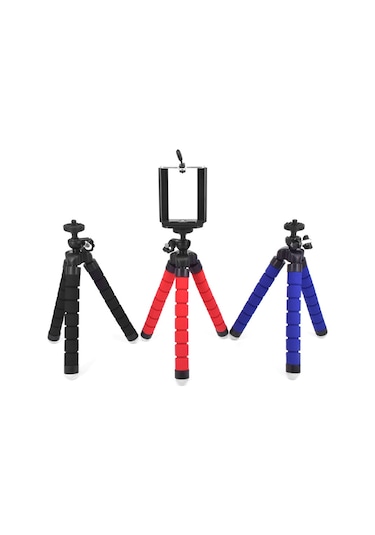 Cep Telefonu Tripod Mini Esnek Sünger Ahtapot Şekilli Tripod Akıllı Telefon Kamera Bükülebilir Tripod Diğer