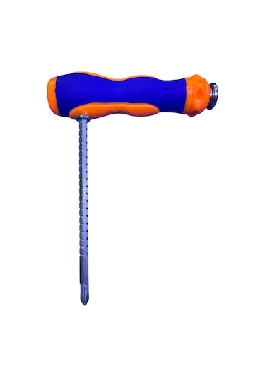 Çok Amaçlı Çift Uçlu Tornavida Yıldız & Düz Uç Çift Yuvalı Ergonomik Sap