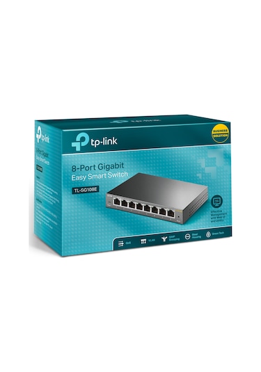 TP-Link TL-SG108E 8 Port Gigabit Easy Smart Masaüstü Switch