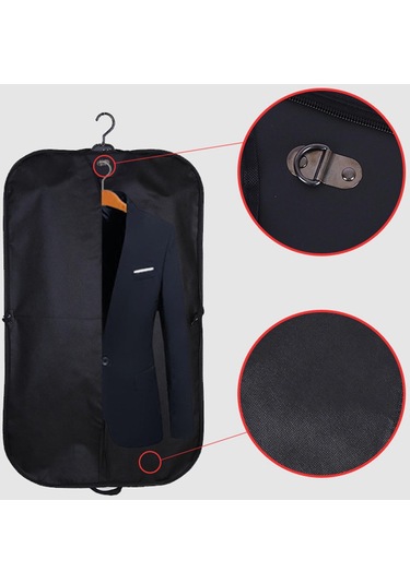 Homyl Şık Kıyafet Saklama Çantası - Moda Tutkunları İçin Siyah