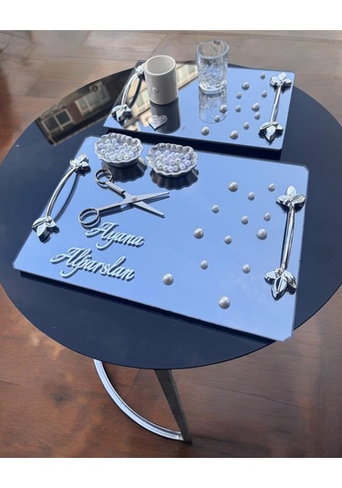 Tycho İncili Söz Nişan Yüzük Tepsisi İncili Kurdale Hediye Gümüş