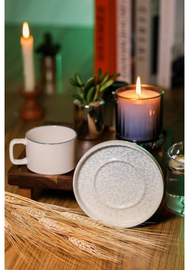 Heda Porselen Kumsal Porselen Çay Takımı 4 Parça 2 Kişilik