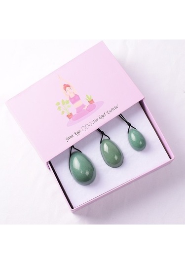 4 Adet Yeşim Yoni Yumurta Masaj Değnek Hediye Kutuları Set Doğal Kristal Matkap Aventurin Topu Kegel Egzersiz Aracı Pelvik Taban Kas Vajinal 5b7xlw Çok Renkli