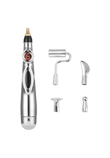 Teltree Elektronik Akupunktur Kalemi - Nokta Masajı Ve Enerji Terapisi İçin Taşınabilir Çözüm Gümüş