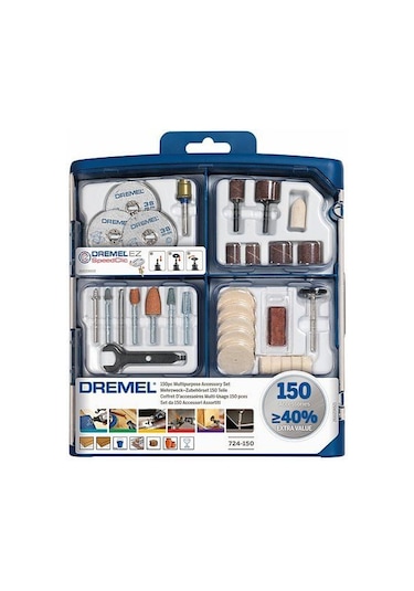 Dremel Çok Amaçlı Aksesuar Seti (724) 150'Li - 2615S724JA