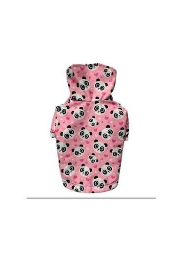 Gedyco Pink Panda Polarlı Küçük Irk Köpek Yağmurluğu