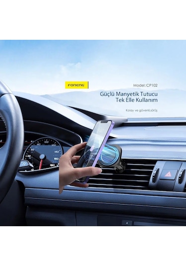 Foneng Cp102 Manyetik Araç İçi Havalandırma Telefon Tutucu -