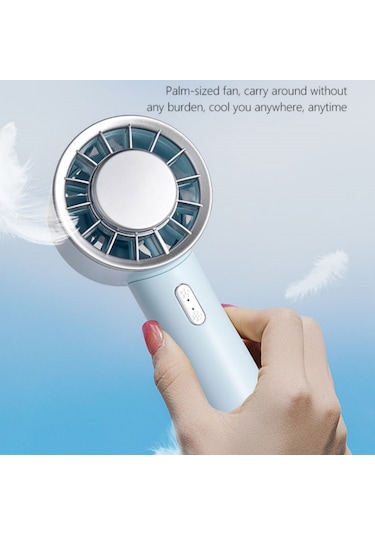 Wx-633 Yaz El Fanı 3 Hız Yarı İletken Soğuk Kompres Masa Fanı Lacivert
