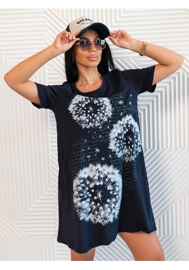 Trikotaznye Sezony Hamileler İçin Oversize Ev Tuniği Elbise 14283398 Mavi