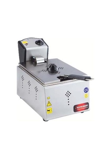 Karacasan Endüstriyel 2500 Watt Tekli 8 Litre Elektrikli Fritöz Krcs.efe.8