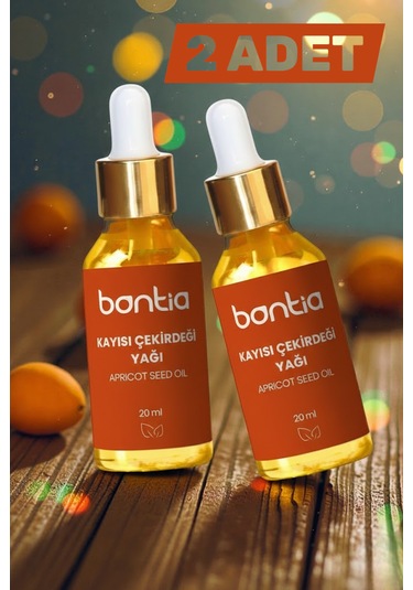 Kayısı Çekirdeği Yağı 2x20 Ml Saf Cilt Bakımı, Nemlendirici 40 ML